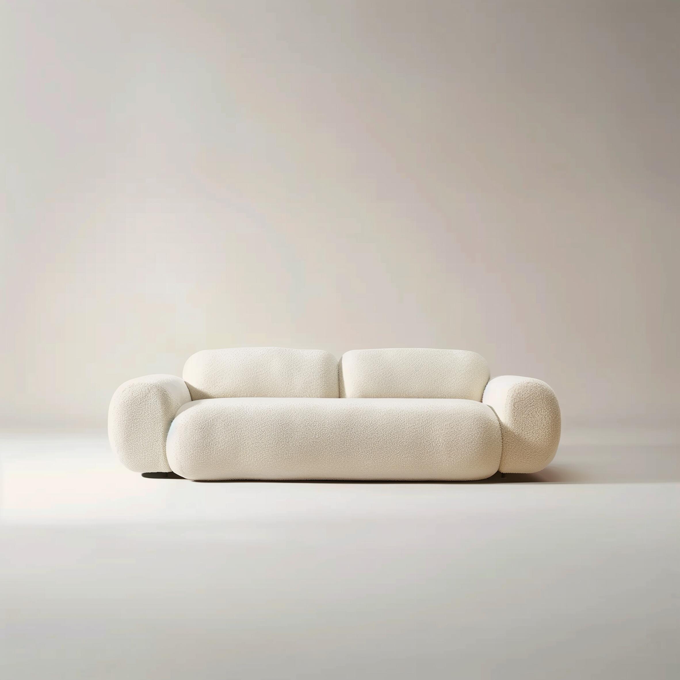 Modern Compact Couch for Living Room-2 Seater Sofa